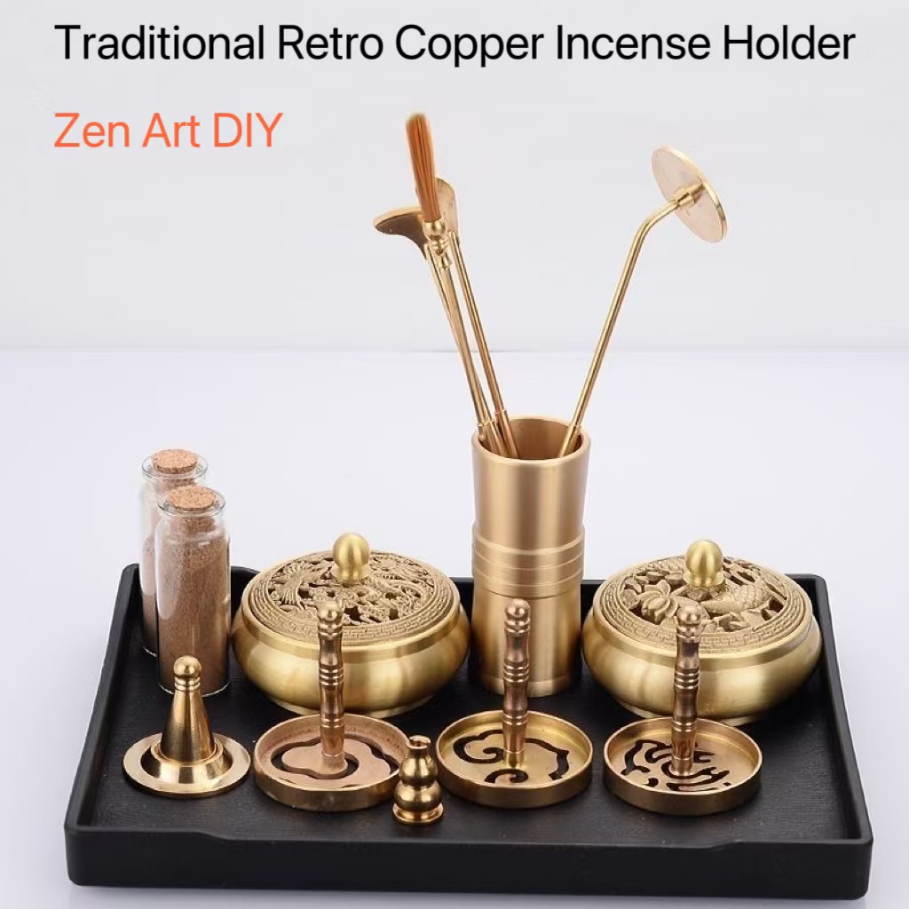 Xmas Home Fragrance - Set Tempat Dupa Tembaga Murni untuk