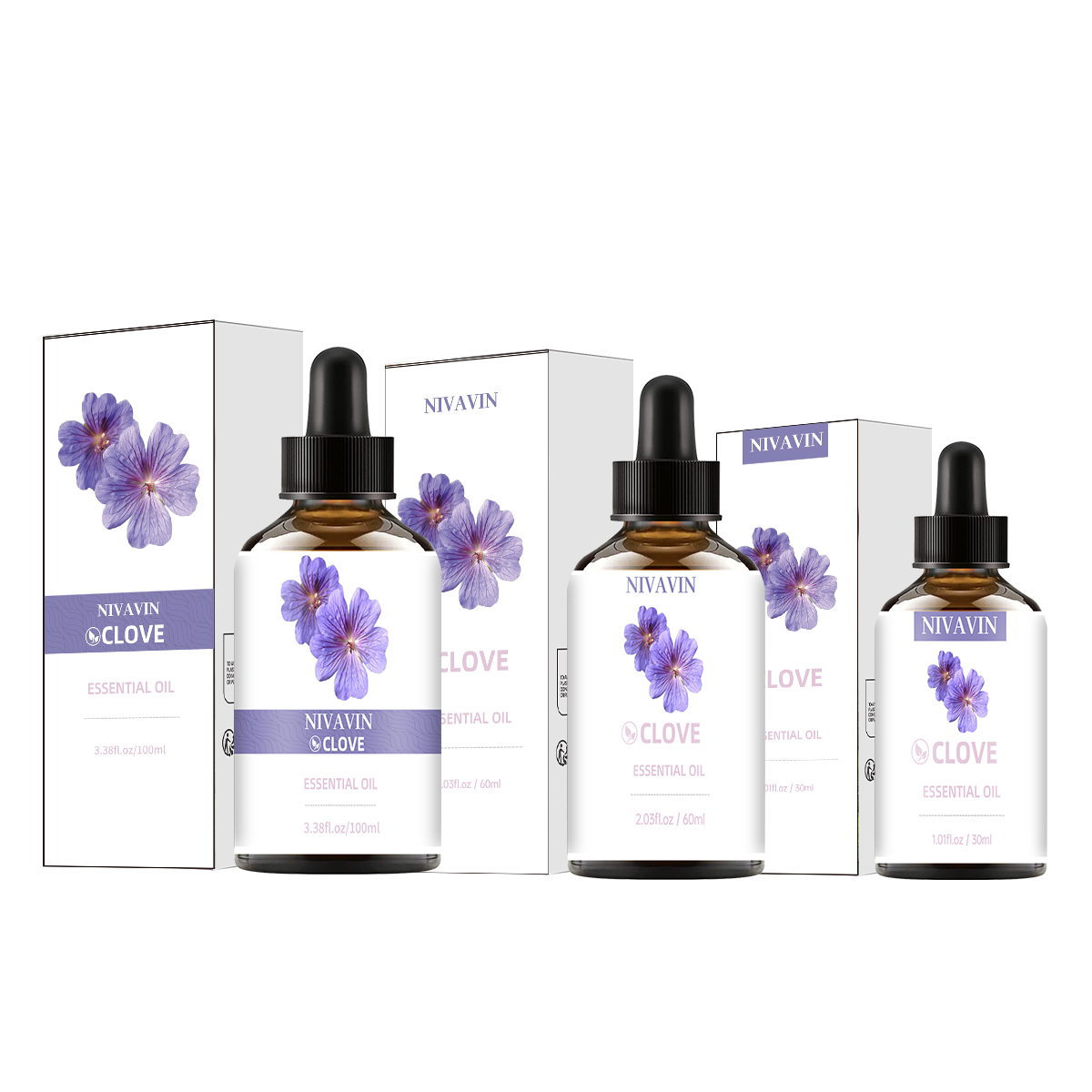 Home Fragrance Co - NIVAVIN 30ml/60ml/00ml Minyak esensial cengkeh, diekstraksi