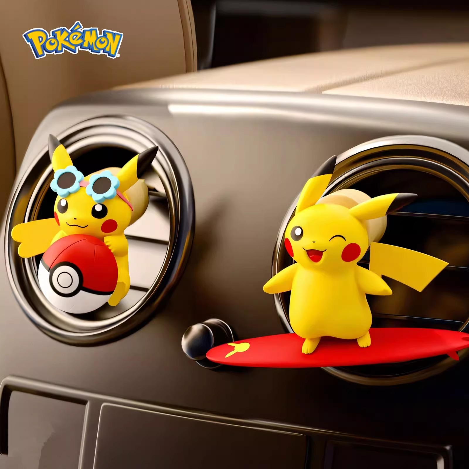 Car Vent Diffuser - Figur Aksi Anime Pokemon Pikachu Aroma