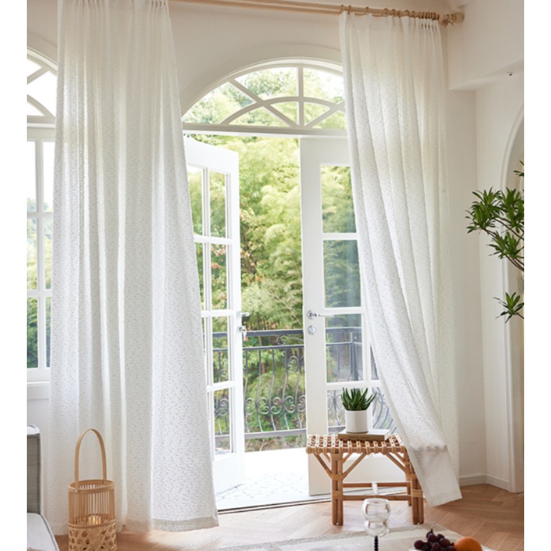 Home Fragrance In French - Tirai Kain Gauze Transparan Tipis Mewah