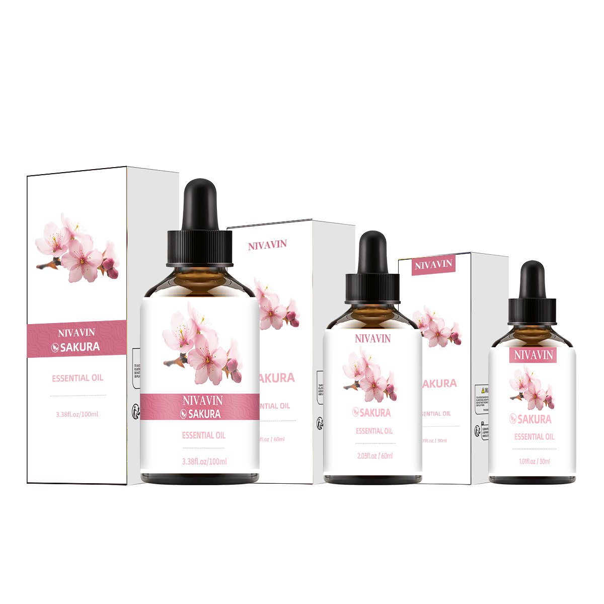 Home Fragrance Co - NIVAVIN 30ml/60ml/100ml Minyak Esensial Bunga Sakura,